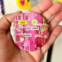 Mija You Need Books Collage Pin