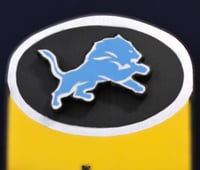 Image 12 of Detroit Lions Hand Crafted NFL 3D Wooden Diorama Cartooning Wall Décor