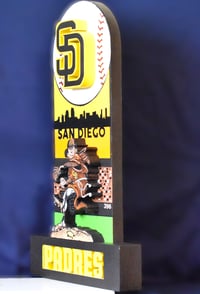 Image 3 of San Diego Padres 3D Wooden Diorama Cartooning Wall Hanging Décor