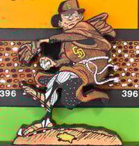 Image 11 of San Diego Padres 3D Wooden Diorama Cartooning Wall Hanging Décor