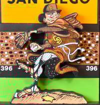 Image 12 of San Diego Padres 3D Wooden Diorama Cartooning Wall Hanging Décor