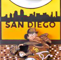 Image 13 of San Diego Padres 3D Wooden Diorama Cartooning Wall Hanging Décor