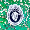 Framed & Flowered Heart Sticker