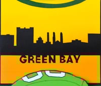 Image 13 of Green Bay Packers Hand Crafted NFL 3D Wooden Diorama Cartooning Wall Décor