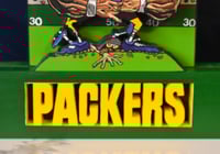 Image 15 of Green Bay Packers Hand Crafted NFL 3D Wooden Diorama Cartooning Wall Décor