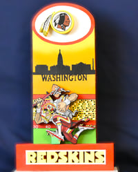 Image 1 of Washington Redskins Hand Crafted NFL 3D Wooden Diorama Cartooning Wall Décor