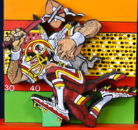 Image 11 of Washington Redskins Hand Crafted NFL 3D Wooden Diorama Cartooning Wall Décor