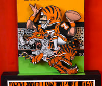 Image 12 of Cincinnati Bengals Hand Crafted NFL 3D Wooden Diorama Cartooning Wall Décor