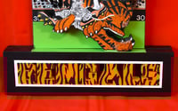 Image 13 of Cincinnati Bengals Hand Crafted NFL 3D Wooden Diorama Cartooning Wall Décor