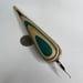Image of 1” spalted acacia and skateboard nib holder 