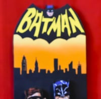 Image 14 of Batman and Robin Hand Crafted 3D Wooden Diorama Cartooning Wall Décor