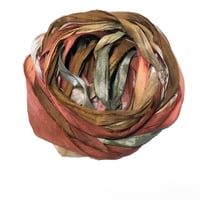 Image 9 of Ready To Ship! 10YD. TREASURE CHEST HAND DYED SARI SILK RIBBON BY COLOR BURST SILK