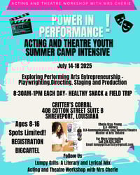 Power of Performance! Acting and Theatre Youth Camp