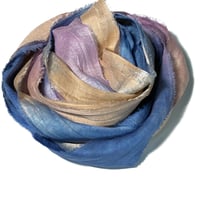 Image 6 of Ready To Ship! 10YD. SWEET PEA HAND DYED SARI SILK RIBBON BY COLOR BURST SILK