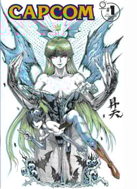 Image 2 of Original Sketch Cover:  Morrigan and Lilith // Hyde Zhang
