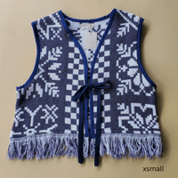 Image 2 of Periwinkle Tapestry Vest