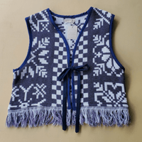 Image 1 of Periwinkle Tapestry Vest