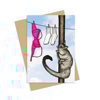 Image 1 of Pervy Possum Greeting Card