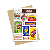 Image 1 of Aussie Snacks Greeting Card