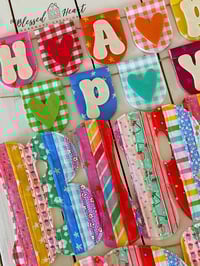 Image 2 of Happy Birthday - PATCHWORK BUNTING (*Includes 2 Buntings)