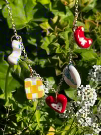 Image 2 of Berry Moon Charm Necklace