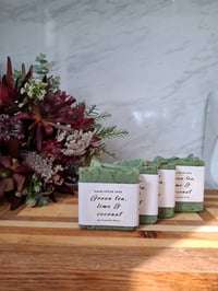 Image 1 of Green Tea, Lime & Coconut Soap