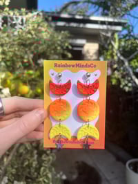 Sunset whimsy earrings