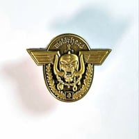Image 1 of Motorhead Badge Warpig Snaggletooth Enamel Pin