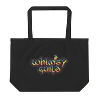 "Whimsy Guild" Tie Dye  - Black Tote Bag 
