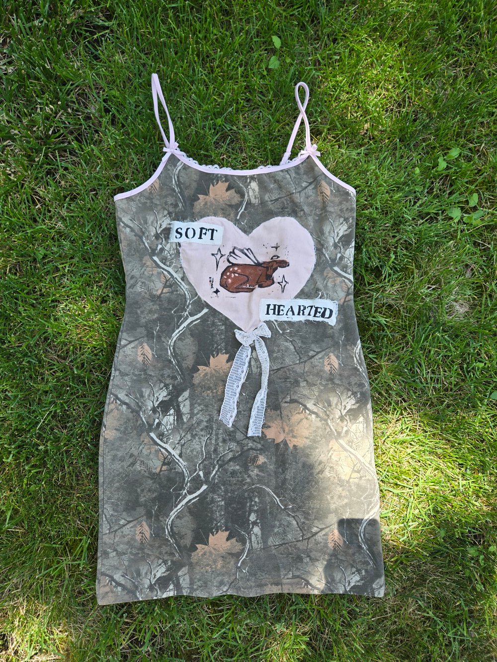 SOFT HEARTED CAMO DRESS