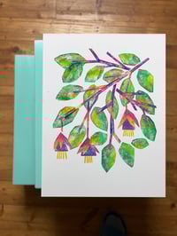 Image 1 of Kreidezeichnung Fuchsia (Original) 