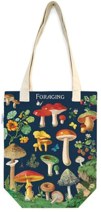 Image 2 of Cavallini & Co. Foraging Vintage Style Canvas Shoulder Tote Bag