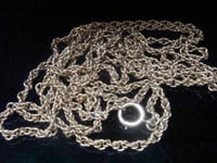 Image 1 of EDWARDIAN FRENCH 18CT FANCY LINK 30 INCH LONG GUARD 29.1G CHAIN