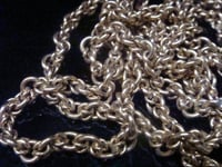 Image 2 of EDWARDIAN FRENCH 18CT FANCY LINK 30 INCH LONG GUARD 29.1G CHAIN