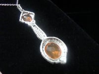 Image 7 of EDWARDIAN 18ct WHITE GOLD FIRE OPAL AND DIAMOND NECKLACE
