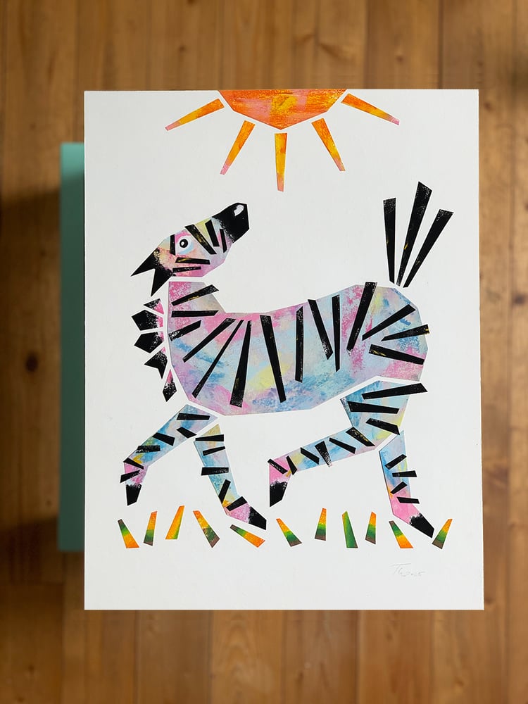 Image of Kreidezeichnung Zebra