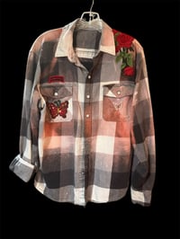 Image 1 of Upcycled THIS IS NOT GUCCI FLANNEL SHIRT