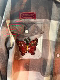 Image 2 of Upcycled THIS IS NOT GUCCI FLANNEL SHIRT