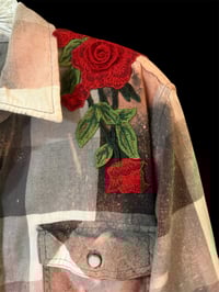Image 3 of Upcycled THIS IS NOT GUCCI FLANNEL SHIRT