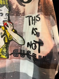 Image 5 of Upcycled THIS IS NOT GUCCI FLANNEL SHIRT