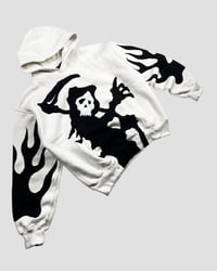 Image 2 of REWORKED NIKE ‘GRIM REAPER’ HOODIE  SIZE L 