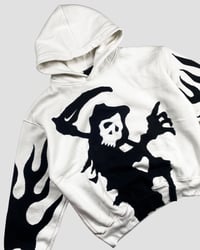Image 3 of REWORKED NIKE ‘GRIM REAPER’ HOODIE  SIZE L 
