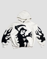 Image 1 of REWORKED NIKE ‘GRIM REAPER’ HOODIE  SIZE L 