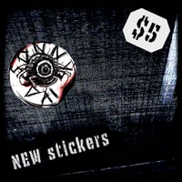 Image 1 of Edgy Decals (B&W + Red)