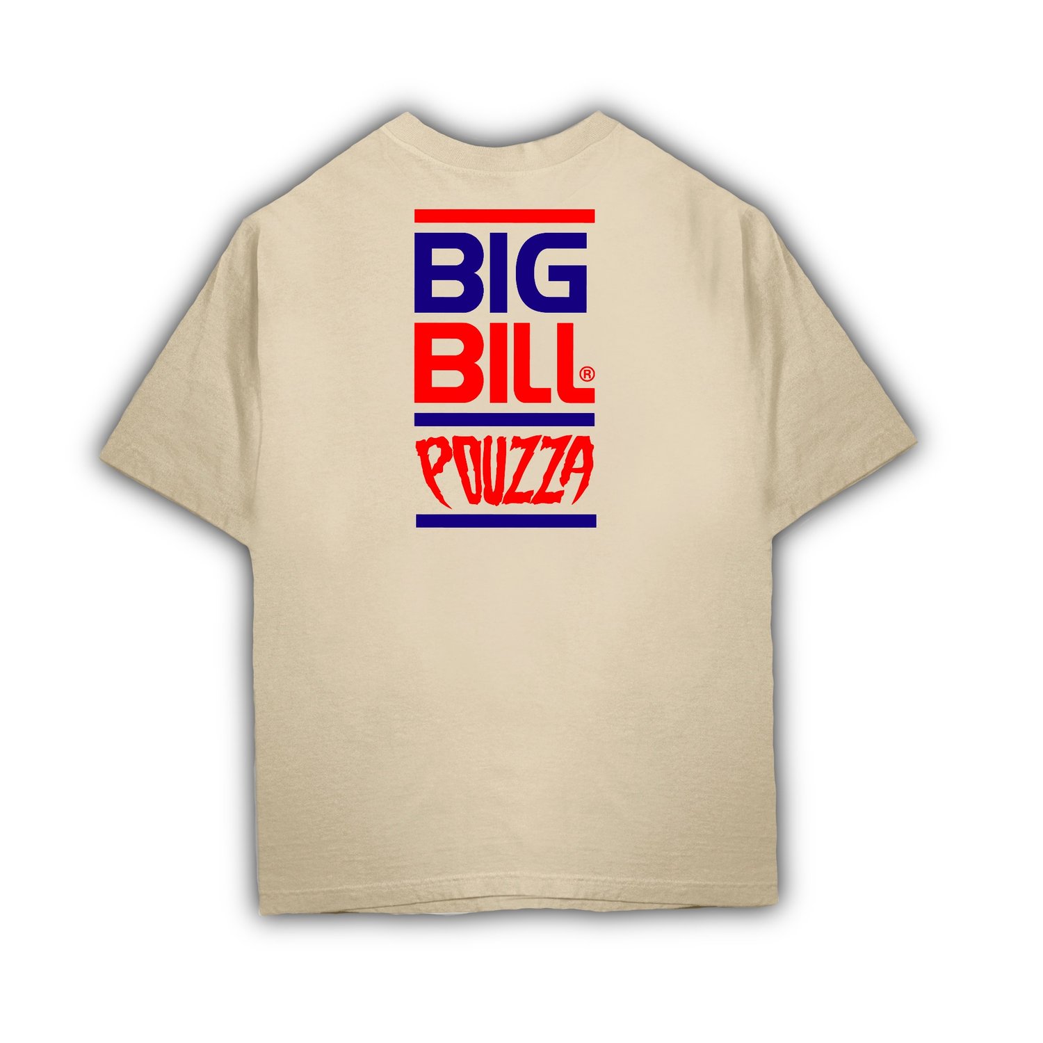 Image of Big Bill x Pouzza T-Shirt Beige ( PRE SALE / PRÉ VENTE )