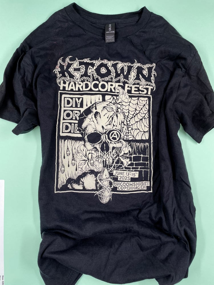 Image of K-TOWN HC FEST '25 - t-shirt (black or white)