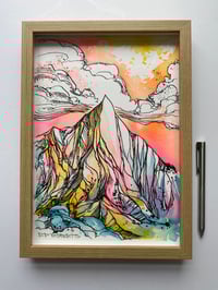 Image 1 of Framed A4 ink original 2