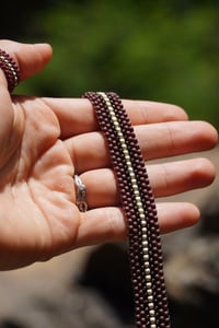 Image 4 of LET IT FLOW- ankle bracelet (brown)