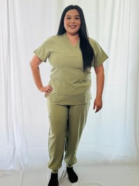 Image 1 of Jersey Scrub Top