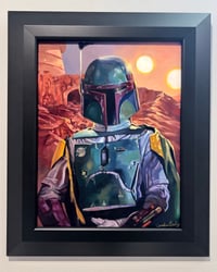 Boba Fett - Framed Oil Painting